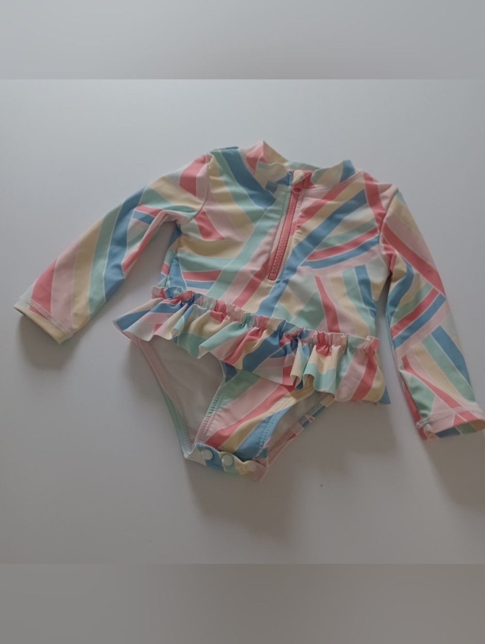 Tommy Bahama Rashguard Sz 12M Pastel Stripes